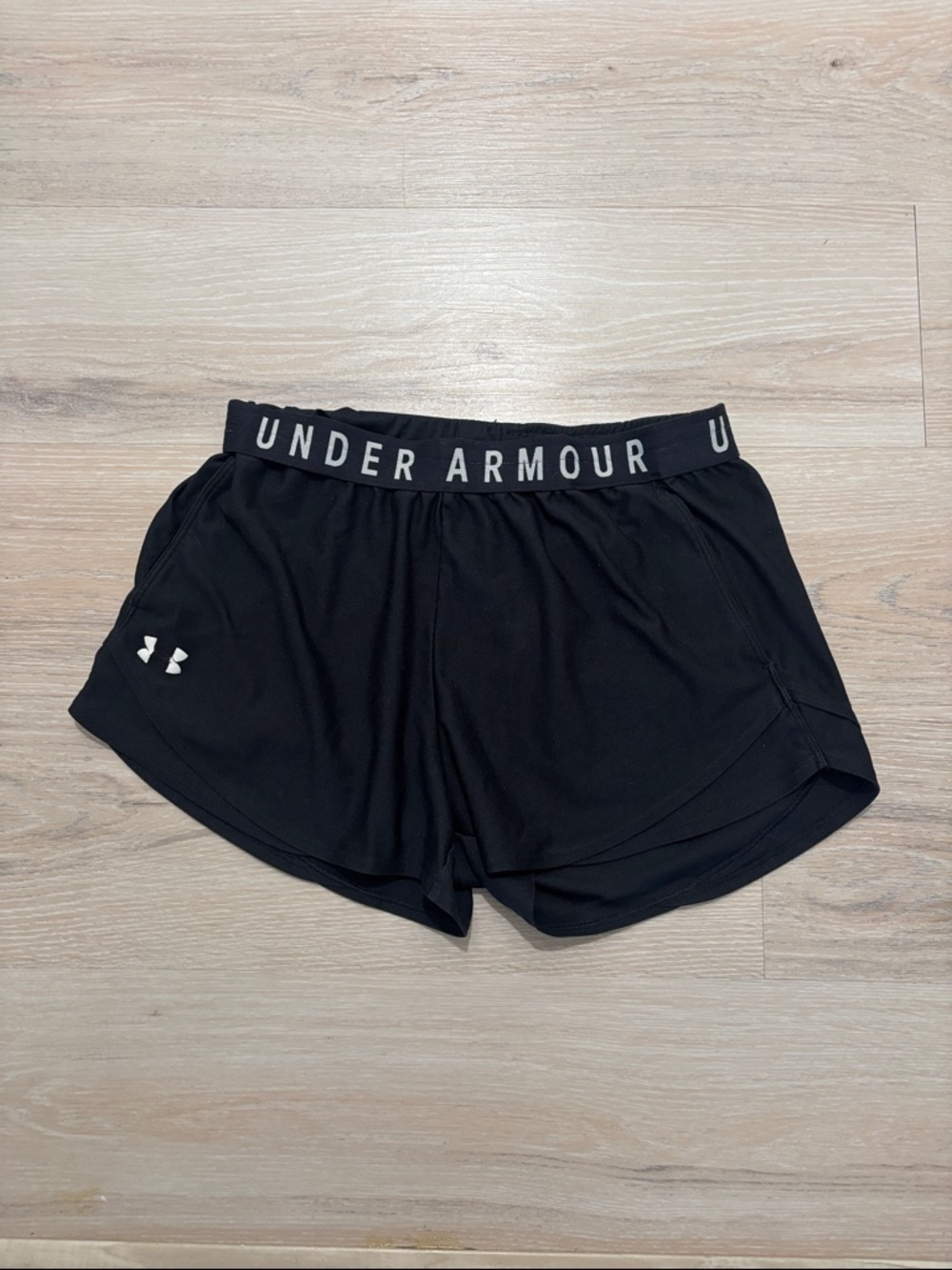 Under Armour Black Women's Training Shorts with Branded Waistband